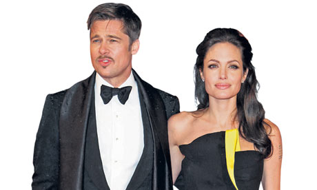 Brad Pitt and Angelina Jolie. Photograph: Mike Marsland/WireImage