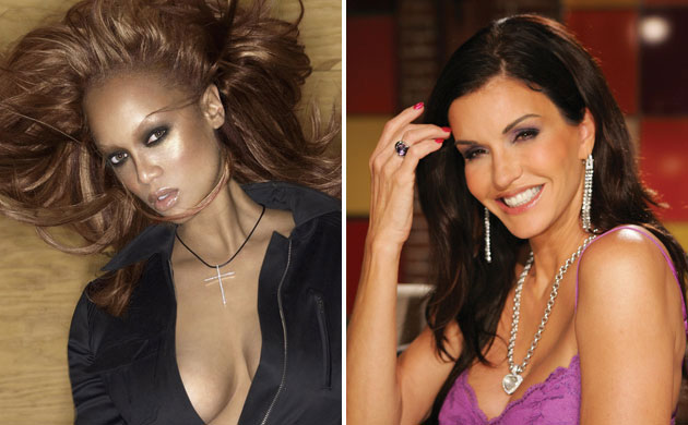Decade fashion: Tyra Banks and Janice Dickinson
