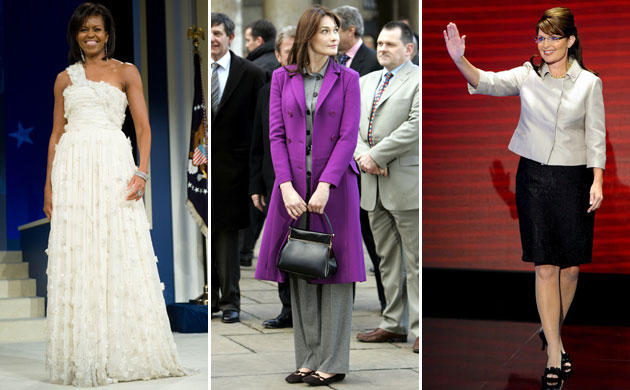 Decade fashion: Michelle Obama, Carla Bruni-Sarkozy and Sarah Palin