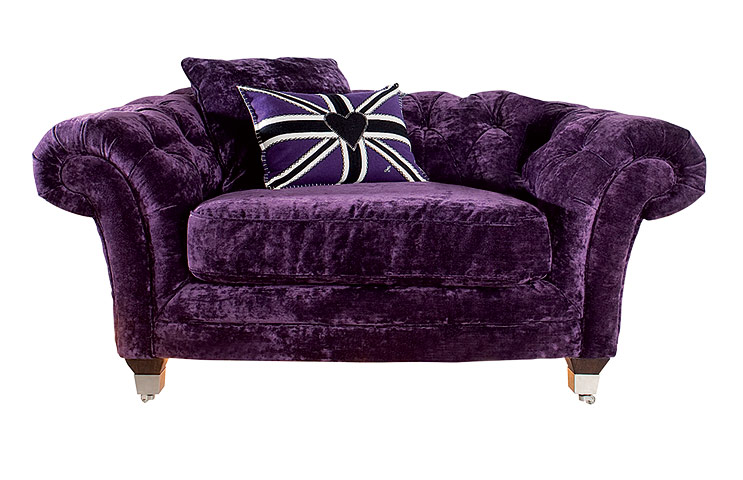 Homes: Velvet luxe: Jolanda armchair
