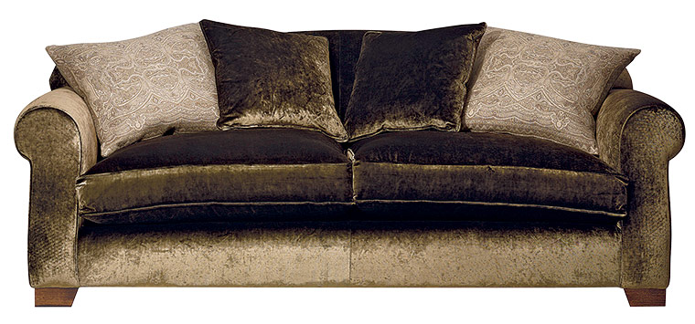Homes: Vintage: Decadence velvet sofa
