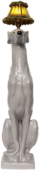 Homes: Vintage: Greyhound lamp