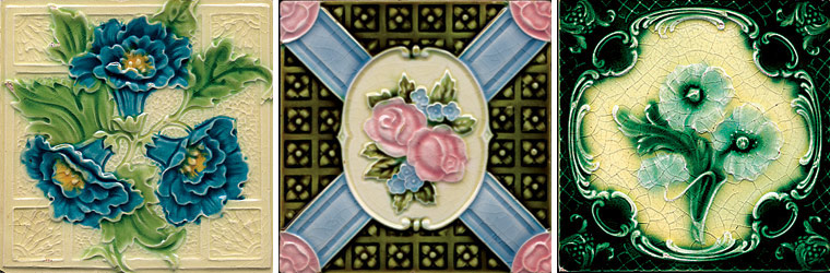 Homes: Vintage: Original antique tiles