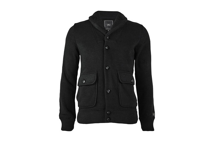 Christmas mens: Black fleece jacket Obey