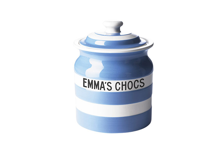 Christmas gifts indoors : Cornishware personalised crockery