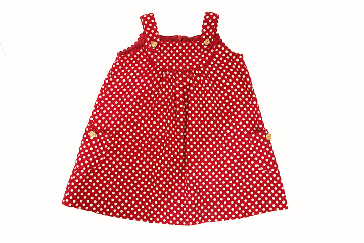 Party frocks: Polkadot pinny from Belle & Boo