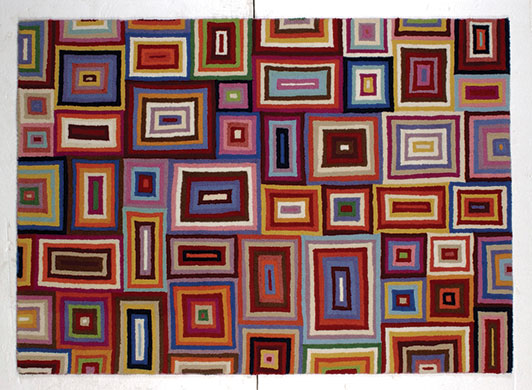 Small spaces: Mosaic rug