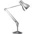 Small spaces: Anglepoise silver lamp