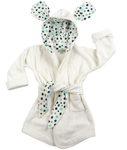 Faitrade baby clothes: Fairtrade baby dressing gown