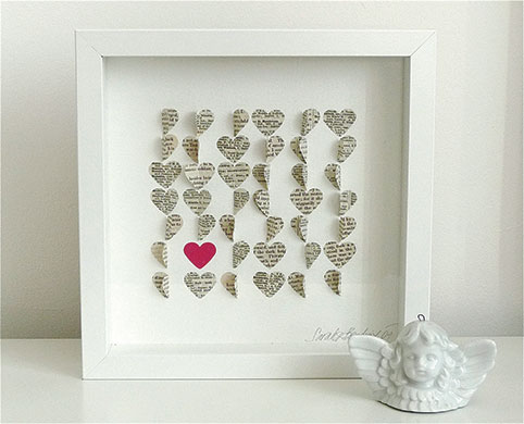 Mothers day home gifts: Handmade hearts picture