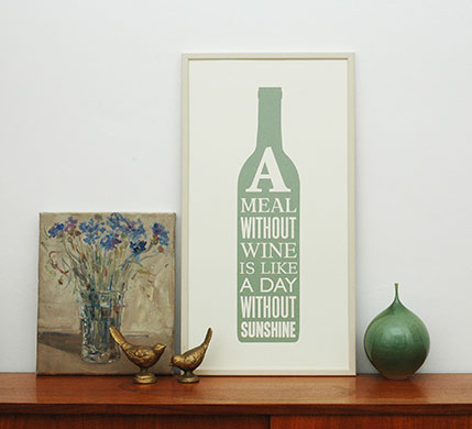 Mothers day home gifts: Wine statement