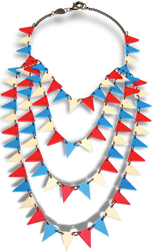 Wish list: Seaside: Seaside bunting necklace