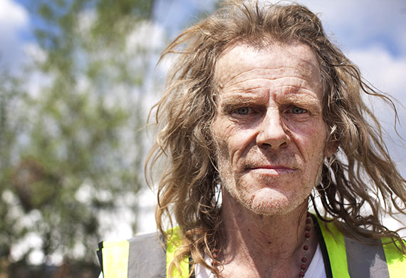 Chelsea flower show: Paul Pulford works on the Place of Change garden