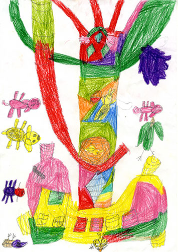 Fantasy tree drawings: Fantasy tree drawing competition