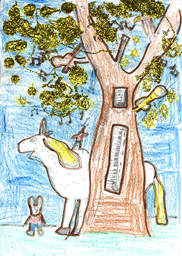 Fantasy tree drawings: Fantasy tree drawings