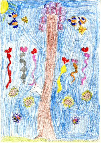 Fantasy tree drawings: Fantasy tree drawings