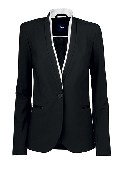 Gap and Banana Republic: Black tuxedo jacket by Gap