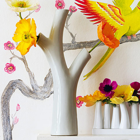 Zandra Rhodes: Ceramic branch vase