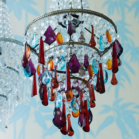 Zandra Rhodes: Glass chandelier
