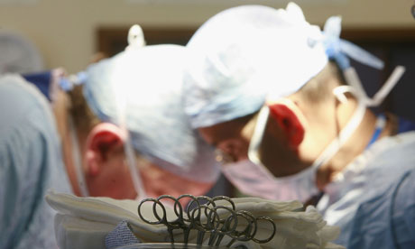 Surgeons transplant kidney