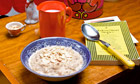 Student cookbook: Banana, nut and honey porridge