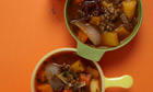 Beef, lentil and winter veg warmer recipe