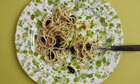 Black olive, garlic confit and anchovy spaghetti recipe