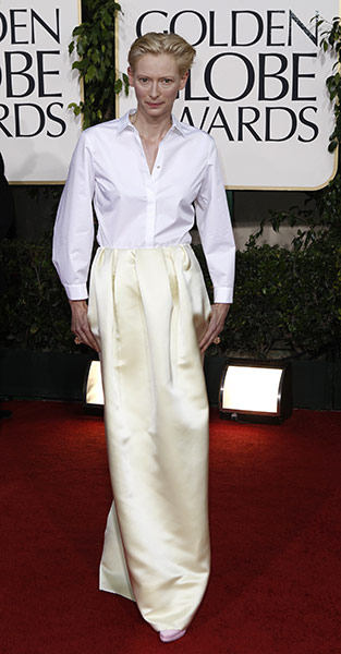 Golden globes fashion: Golden Globes fashion, Tilda Swinton