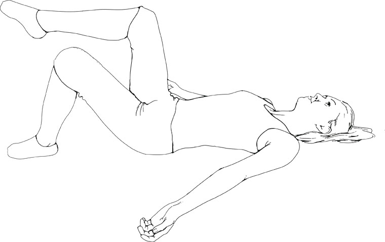 Flexibility exercises: Knee float