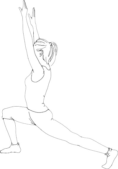 Flexibility exercises: Parallel lunge