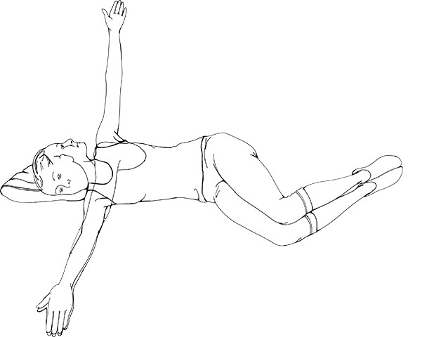 Flexibility exercises: Lazy angel