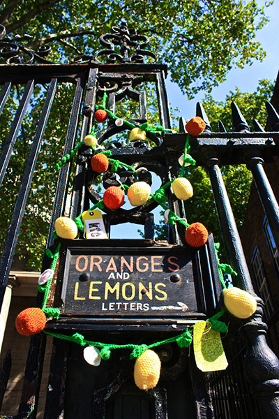 Knit the City: Oranges and Lemons Odyssey