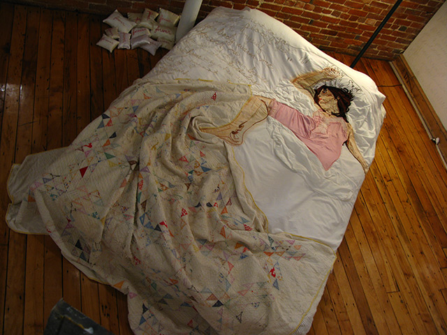 Stitch art: waking with you...  by Joetta Maue