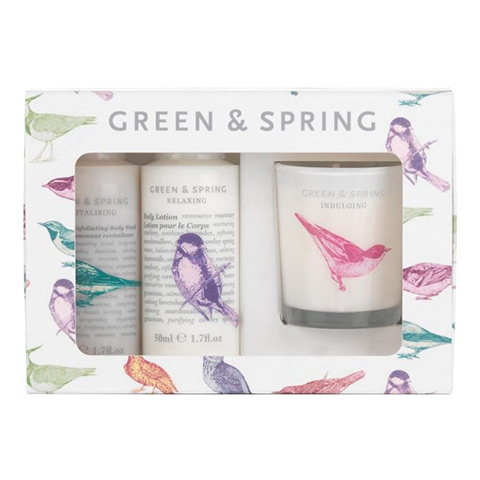 xmas bath body under 20: Green and Spring mini body set