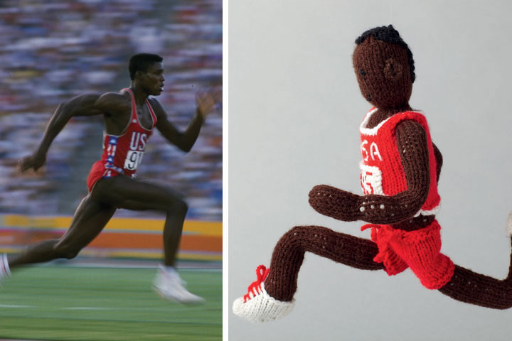 Knitted Olympians: Carl Lewis
