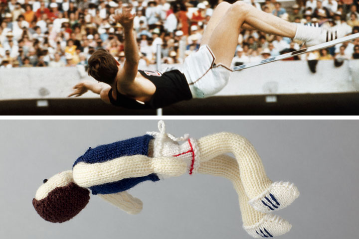 Knitted Olympians: Richard Fosbury