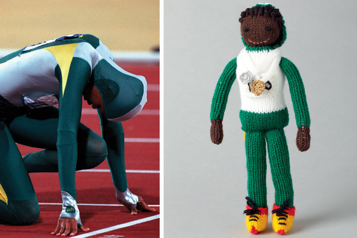 Knitted Olympians: Cathy Freeman