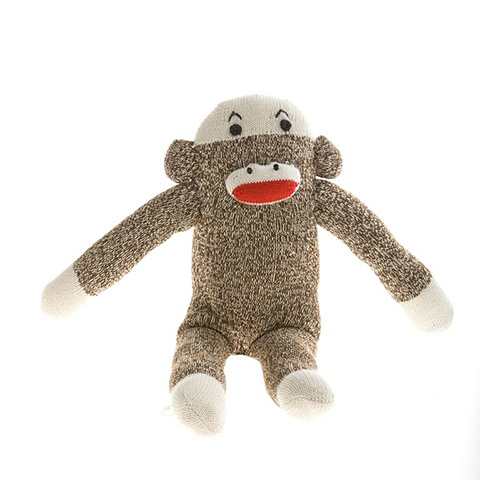 xmas pets under 20: Sock monkey dog toy