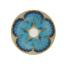 xmas stocking fillers: Gold and turquoise tin plate