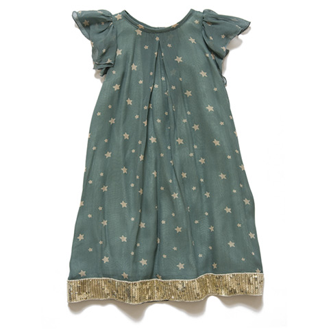 Xmas gifts Weekend: Teal star party dress