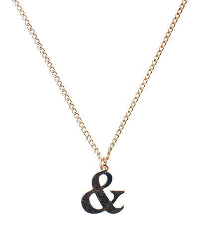 G2 Xmas gifts: Ampersand necklace