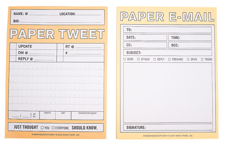 Gadgets: Paper tweet notebook
