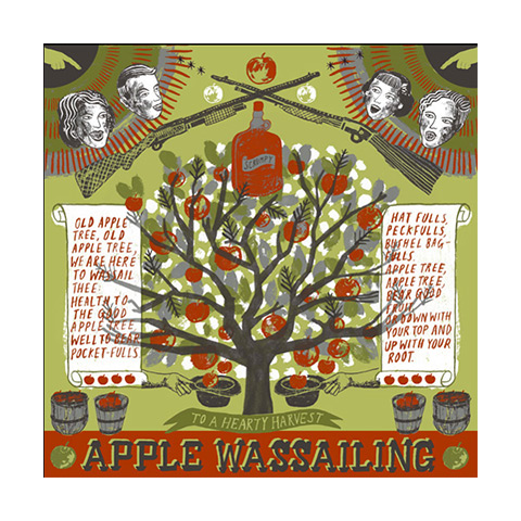 Xmas gifts: homes +20: Alice Pattullo Apple Wassailing print