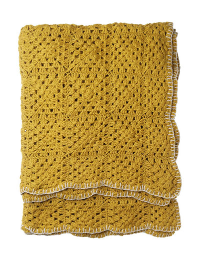 Xmas gifts: homes +20: Hand crocheted throw from Toast