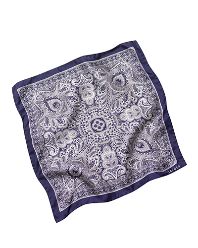 xmas-jewellery-under20: Silk paisley handkerchief