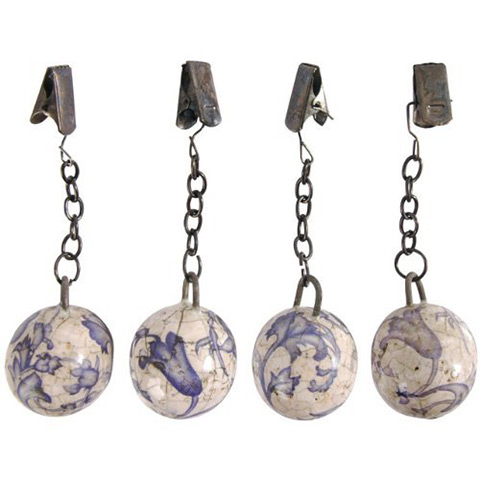 xmas gardens under20: Ceramic tablecloth weights