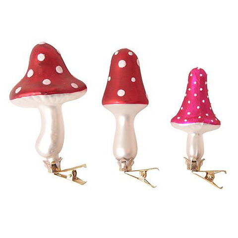 xmas decorations: Mushroom decorations