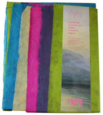 Best Christmas cards wrap: Water Colour gift wrap