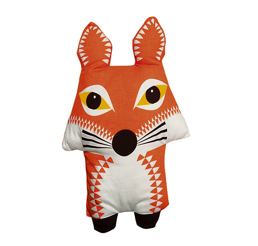 Eco and Charity Christmas: Fox tea towel and cushion