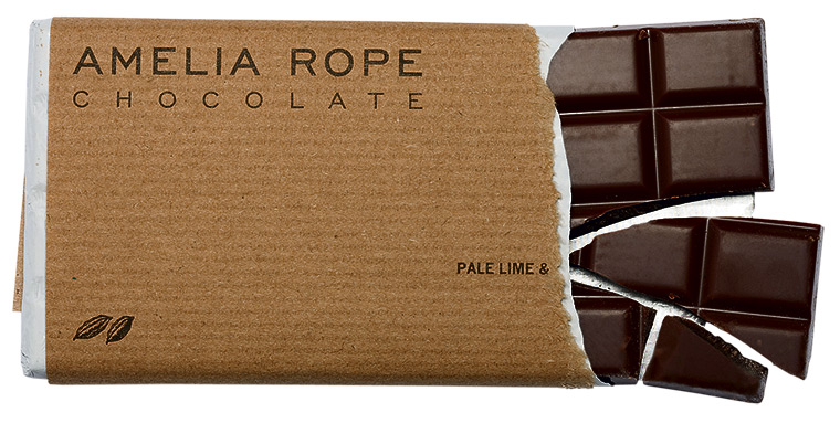 Food and Drink Christmas: Pale lime and sea salt milk chocolate